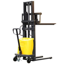 China Carretilla elevadora semiautomática, batería de almacenamiento, apilador semi-eléctrico, carretilla semiautomática proveedor